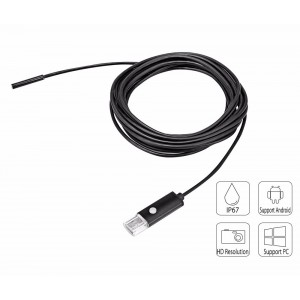 2m/8mm USB endoskop pre PC a Android USB/microUSB