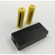 USB Power Banka na 2x 18650 batérie čierna