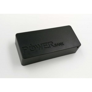 USB Power Banka na 2x 18650 batérie čierna