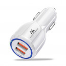 Maclean Energy nabíjačka do auta QC 3.0 MCE478 B - biela Qualcomm Quick Charge QC 3.0 - 5V / 3A, 9V / 1,8A, 12V / 1,6A