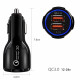 Maclean Energy nabíjačka do auta QC 3.0 MCE478 B - čierna Qualcomm Quick Charge QC 3.0 - 5V / 3A, 9V / 1,8A, 12V / 1,6A
